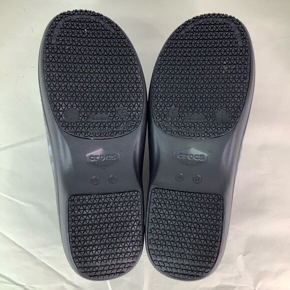 Crocs Neria Pro II Clogs Slip Resistant Work Gray Black Floral WOMENS Sz W11 - Picture 8 of 10